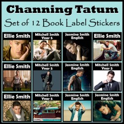 Personalised Channing Tatum Book Labels