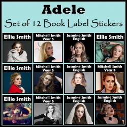 Personalised Adele Book Labels