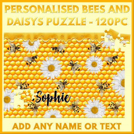Personalised Bees & Daisy Puzzle
