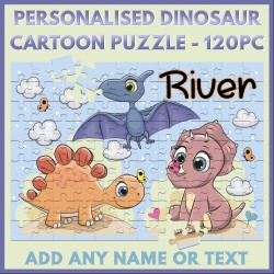 Personalised Cartoon Dinosaurs Puzzle