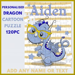 Personalised Cartoon Dragon Puzzle