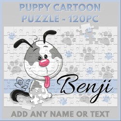 Personalised Cartoon Puppy Puzzle