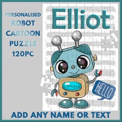 Personalised Cartoon Robot Puzzle