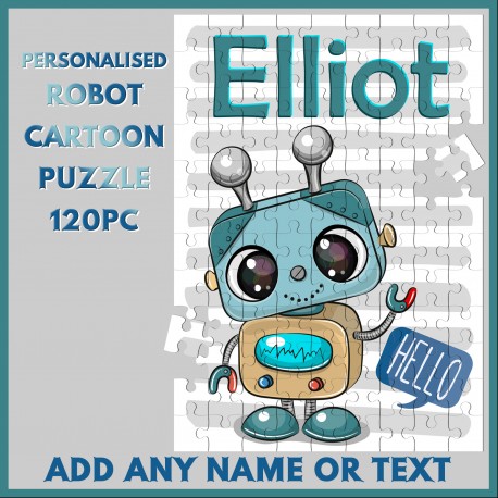 Personalised Cartoon Robot Puzzle
