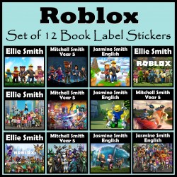 Personalised Roblox Book Labels