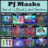 Personalised PJ Masks Book Labels