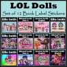 Personalised LOL Dolls Book Labels
