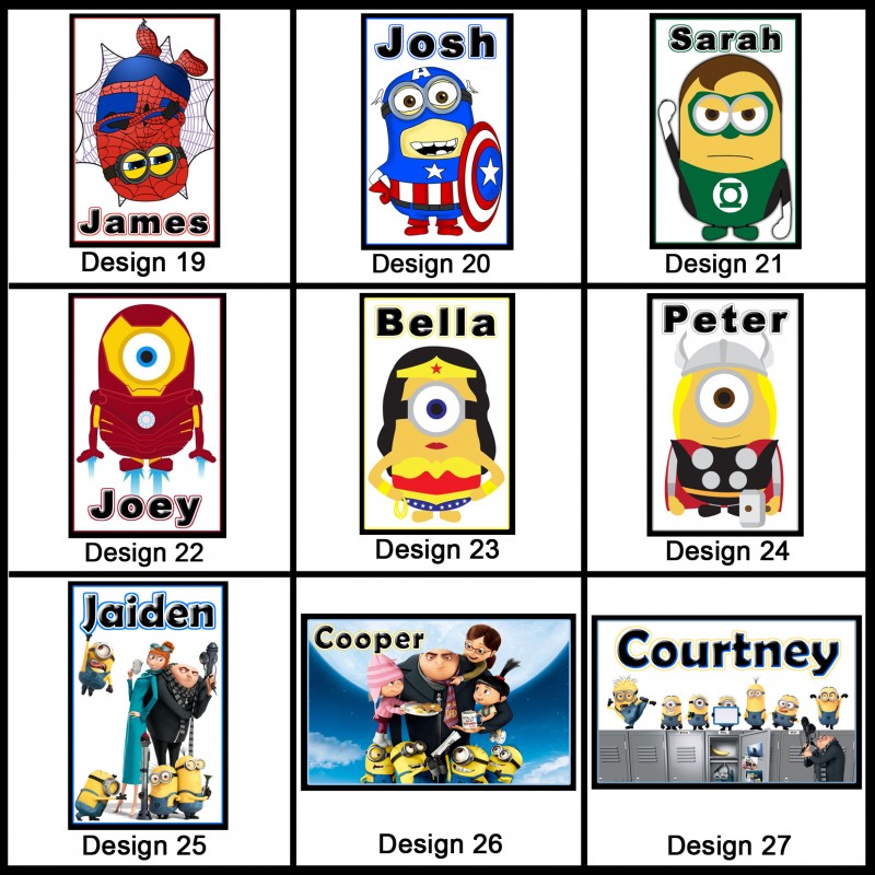 *Great Gift* Personalised ' One in a Minion ' Fridge Magnet Add any name 